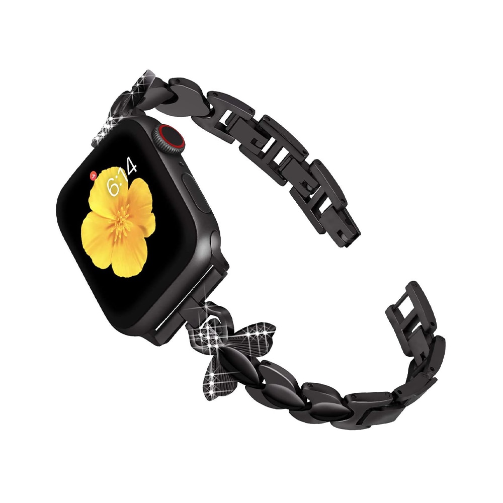 Women Diamond band for Apple watch strap 38/42mm 44/40mm stainless steel bracelet for iwatch series 6 SE 5 4 3 2 watchband