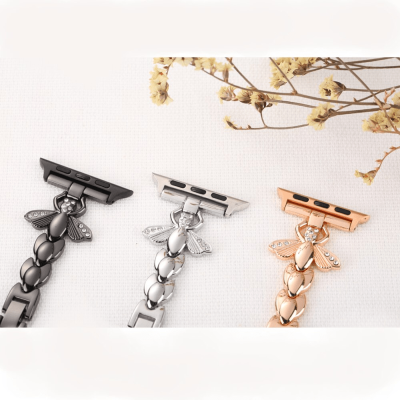 Stainless Steel Bracelet For iWatch Series 6 SE 5 4 3 2 Watchband Women Diamond Band For Apple Watch Strap 38/42mm 44/40mm  - Image 5