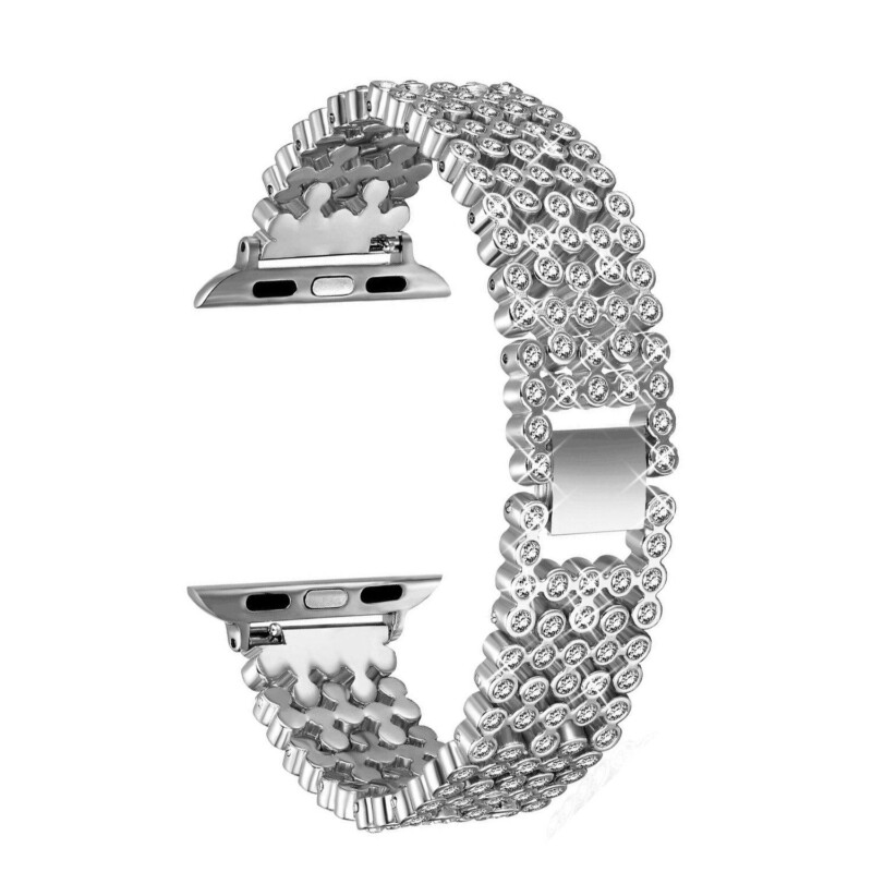 Stainless Steel Straps For Apple Watch 3 38mm 42mm 44mm 40mm Diamond Strap For Apple Watch Series 6 SE 5 4 Bracelet - Image 5