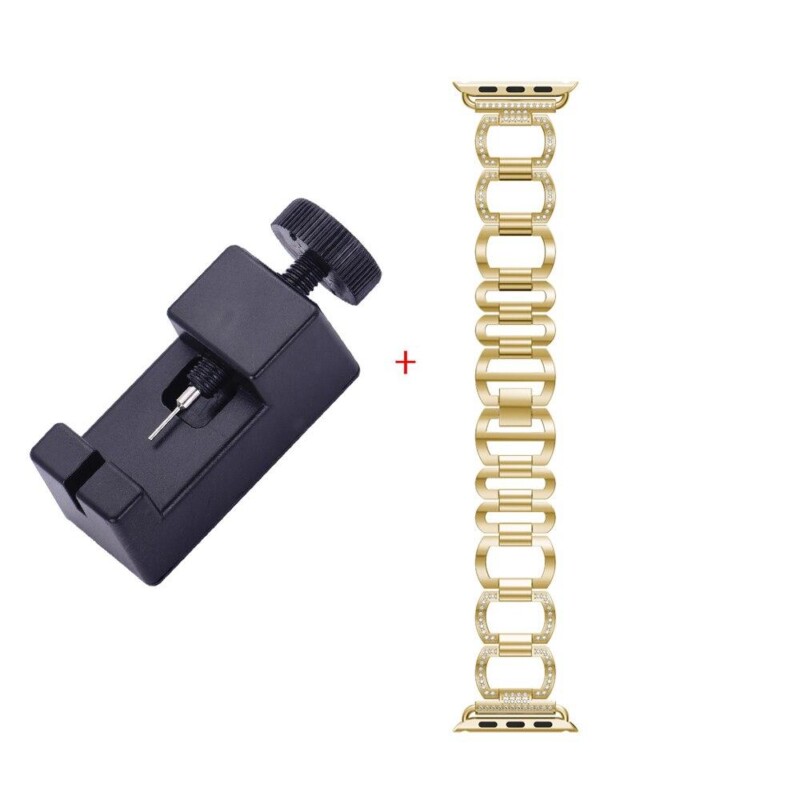 Diamond Strap For Apple Watchband 38mm 42mm 40/44mm Link Bracelet Metal Stainless Steel Band For iWatch Series 6 SE 5 4 3 - Image 5