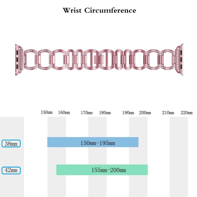 Diamond Strap For Apple Watchband 38mm 42mm 40/44mm Link Bracelet Metal Stainless Steel Band For iWatch Series 6 SE 5 4 3 - Image 6