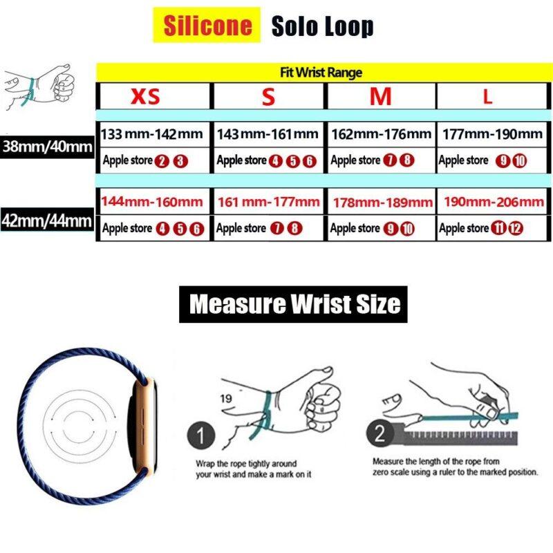 Breathable Elastic Belt Silicone Bracelet iWatch Strap Solo Loop For Apple Watch Band 44mm 40mm 38mm 42mm  - Image 2