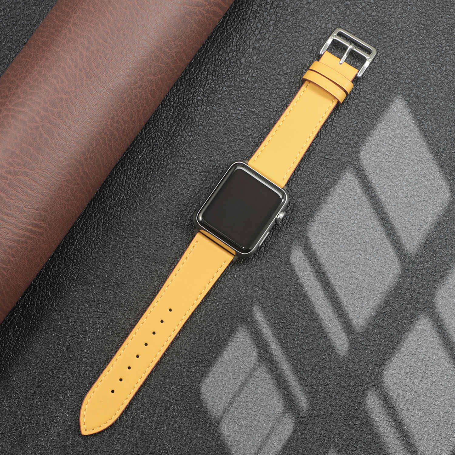 Leather strap for Apple watch band 44mm 40mm iWatch band 38mm 42mm Single tour watchband bracelet Apple watch series 5 4 3 6 se