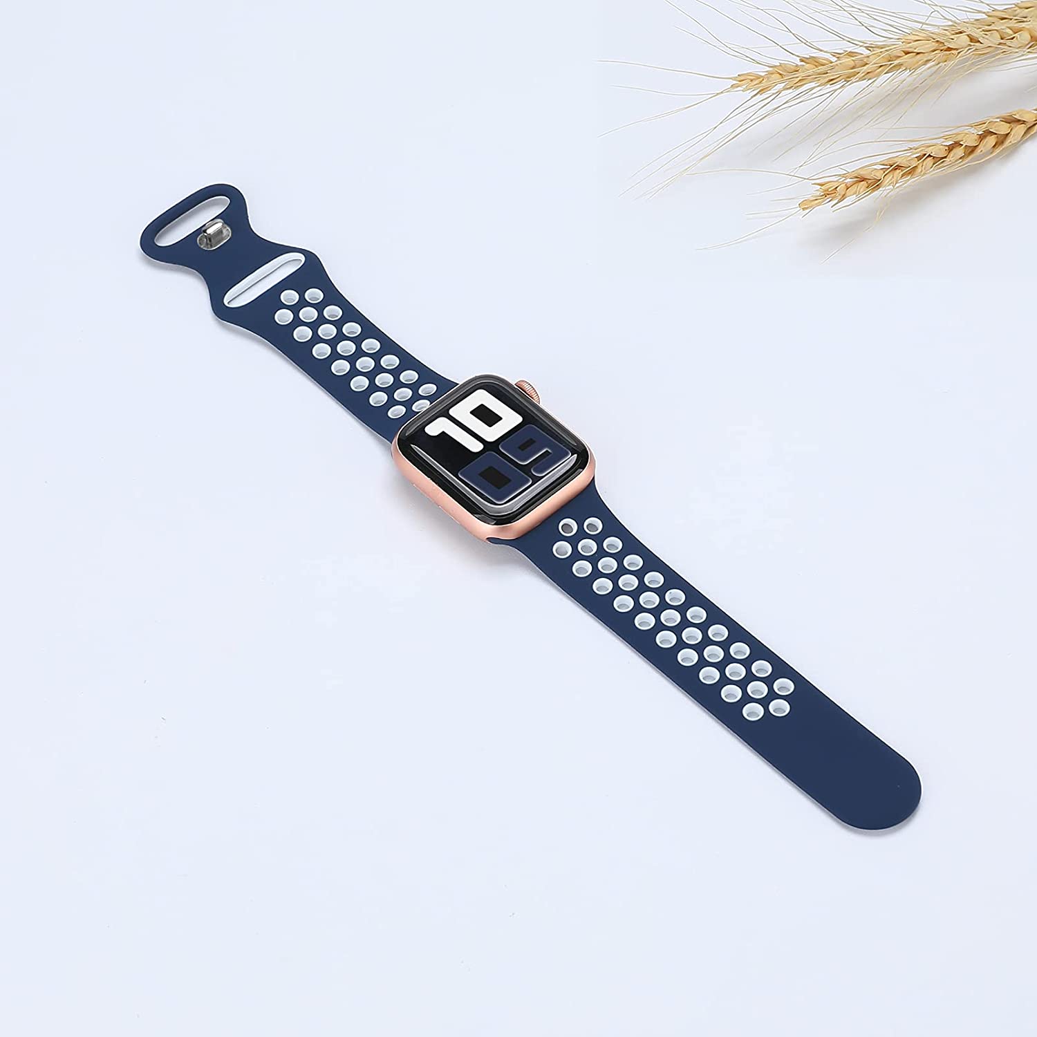 Silicone Strap For Apple Watch 6 band 44mm 40mm 38mm 42mm 44 mm soft Breathable watchband correa bracelet iWatch 3 4 5 6 se band