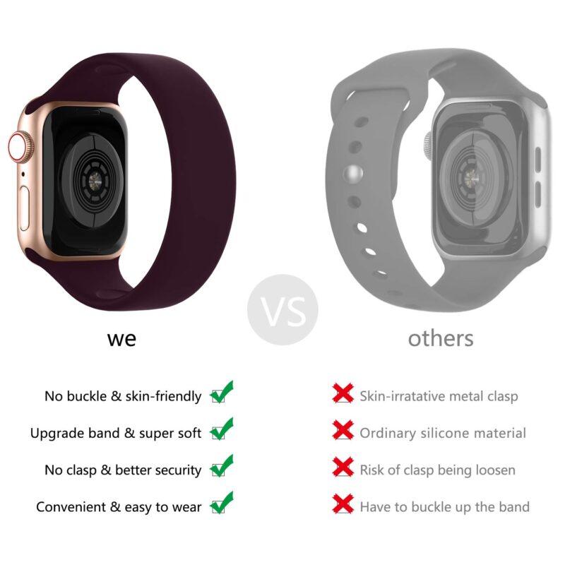 Elastic Belt Silicone Bracelet For Apple Watch Series Solo Loop For Apple Watch Band 44mm 40mm iWatch Band 38mm 42mm - Image 4