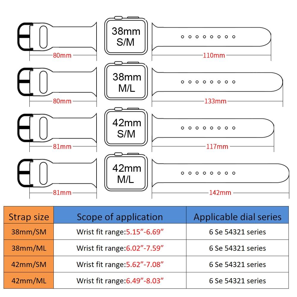 Strap For Apple Watch band 44mm 40mm for iwatch Bracelet series 6 Se 5 4 3 2 1 42mm 38mm correa pulseira watchband accessories