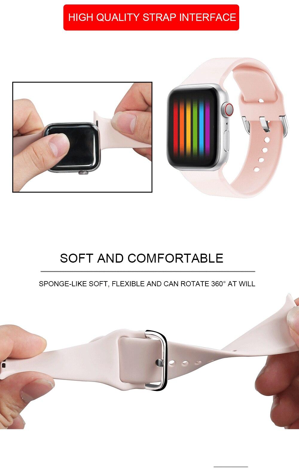 Strap For Apple Watch band 44mm 40mm for iwatch Bracelet series 5 4 3 2 1 42mm 38mm correa pulseira watchband accessories