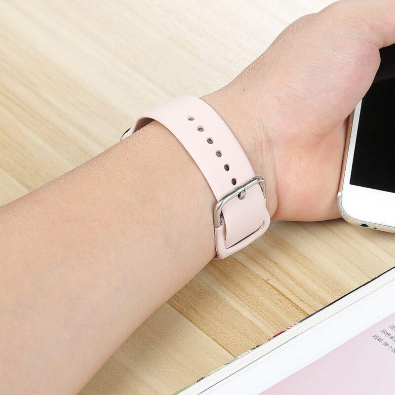 Soft Silicone Apple Watch Band For Series 5 44mm 40mm For Smart iWatch Strap 42mm 38mm - Image 4