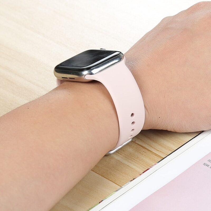 Soft Silicone Apple Watch Band For Series 5 44mm 40mm For Smart iWatch Strap 42mm 38mm - Image 3