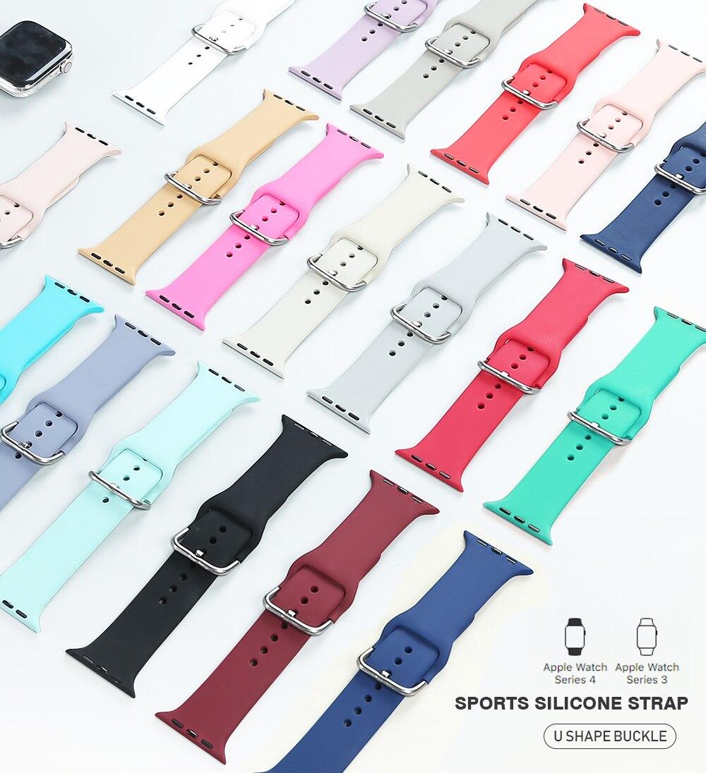 Strap For Apple Watch band 44mm 40mm for iwatch Bracelet series 5 4 3 2 1 42mm 38mm correa pulseira watchband accessories