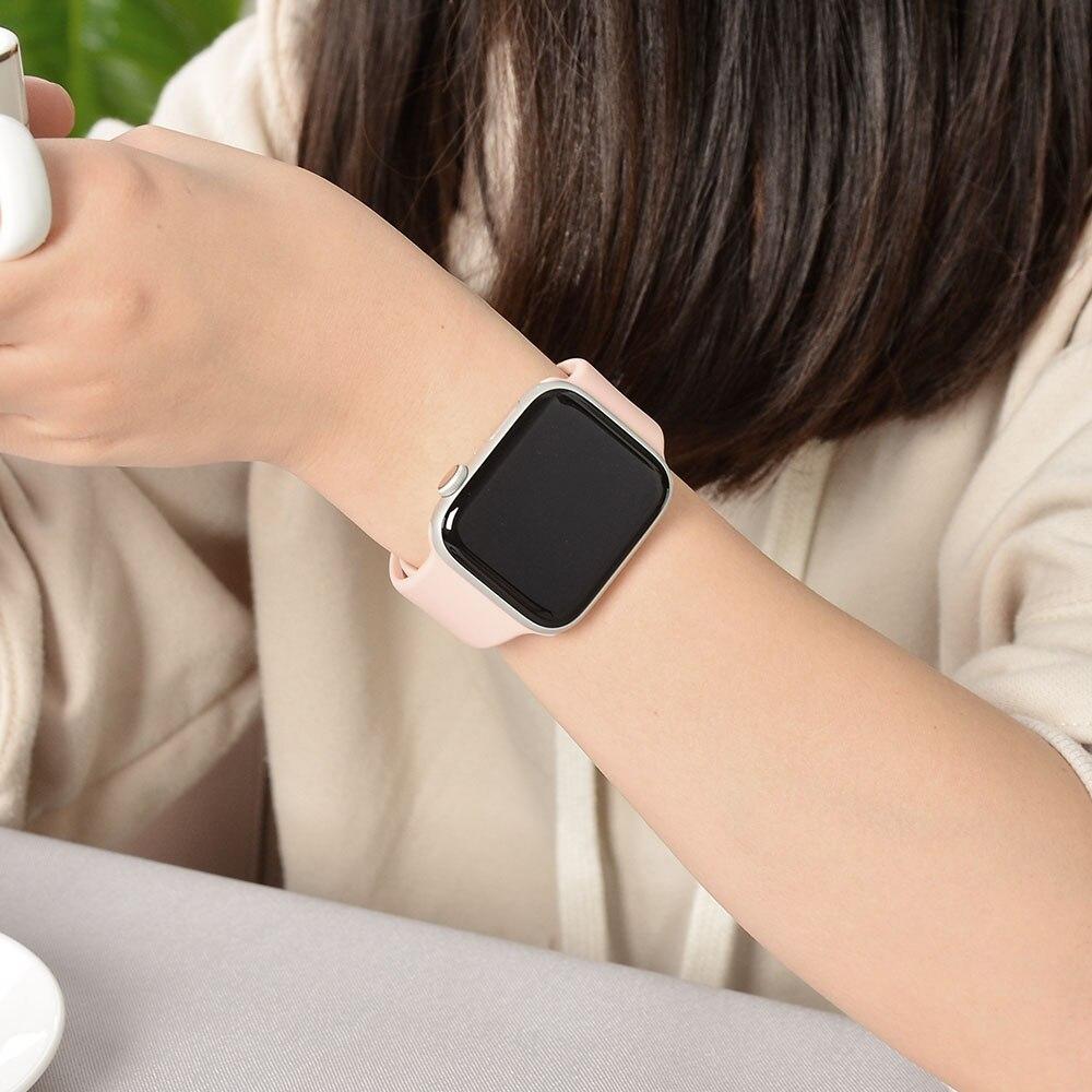 Dabruyne Soft Silicone Sport Band Strap For Apple Watch Series 4 3 2 1 42mm 38mm 40mm 44mm Wrist Bracelet Strap For Apple Watch