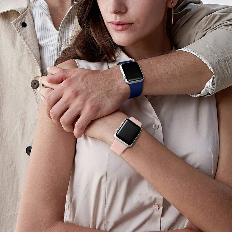 Rubber Watchband For Apple Watch Silicone Strap For Apple Watch Band 42mm/38mm iWatch 4/3 Band 44mm/40mm Sport Bracelet - Image 5