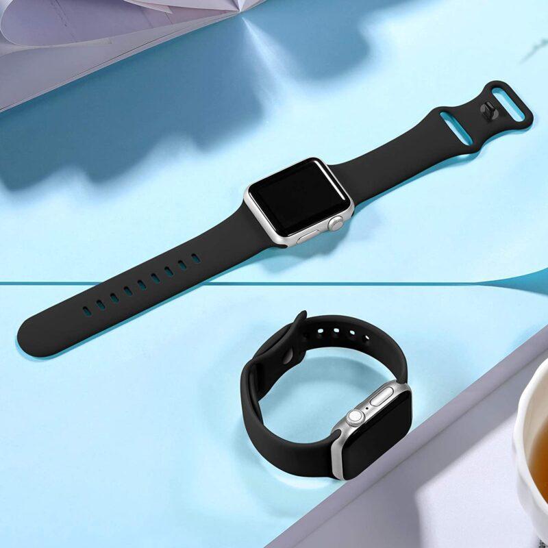 Rubber Watchband For Apple Watch Silicone Strap For Apple Watch Band 42mm/38mm iWatch 4/3 Band 44mm/40mm Sport Bracelet - Image 4