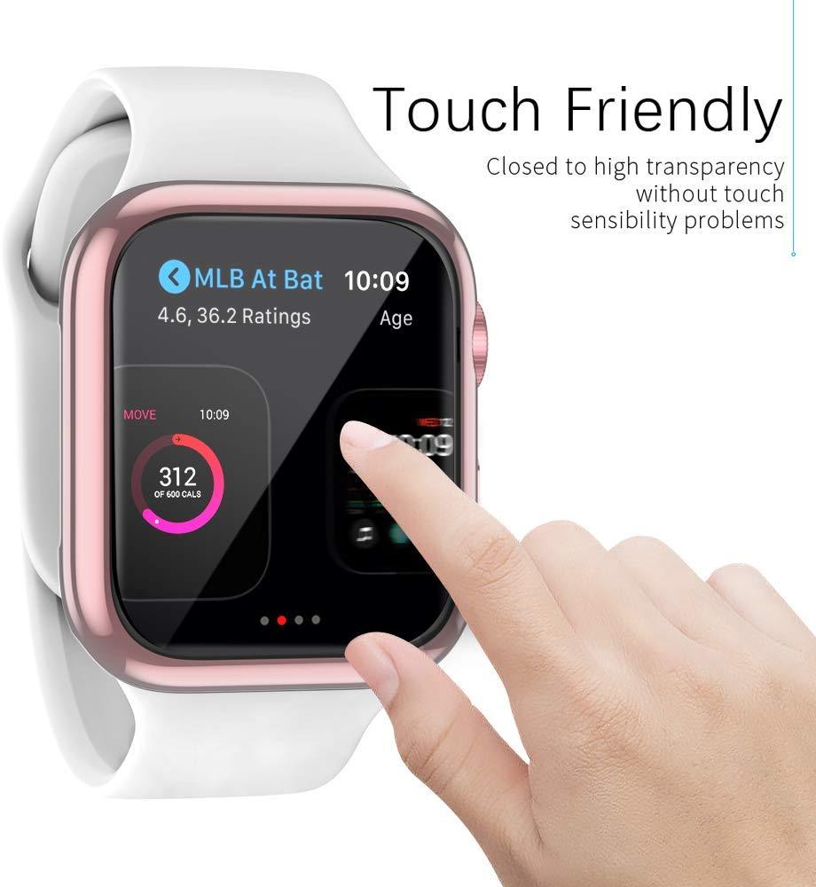 Cover For Apple Watch case 44mm/40mm iWatch 3 42mm/38mm Accessories TPU Bumper Screen Protector Apple watch series 5 4 3 se 6