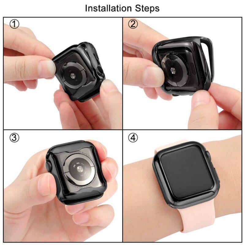 Apple Watch 5/4 Case Cover 44mm/40mm iWatch Case 42mm/38mm Soft Screen Protector Bumper For Apple Watch - Image 6
