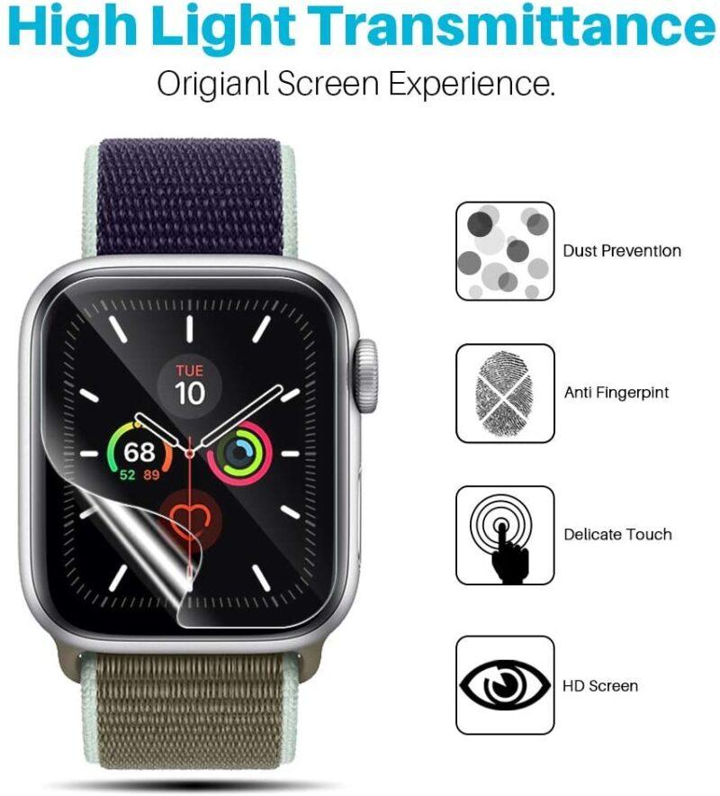 Apple Watch Band Film Strap 44mm 40mm 42mm 38mm iWatch Series Screen Protector Cover - Image 2