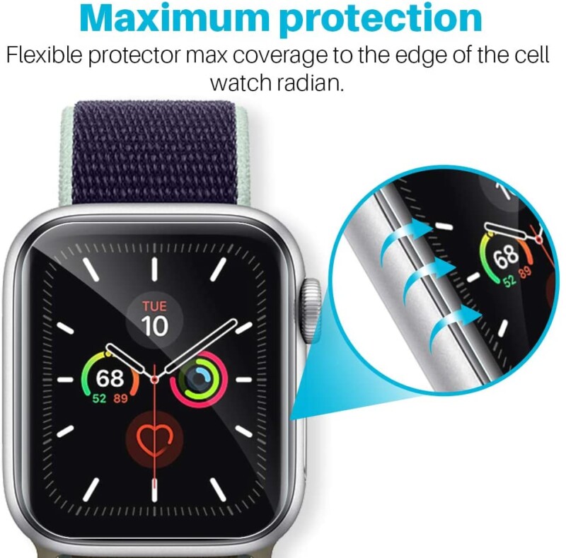 Apple Watch Band Film Strap 44mm 40mm 42mm 38mm iWatch Series Screen Protector Cover - Image 3