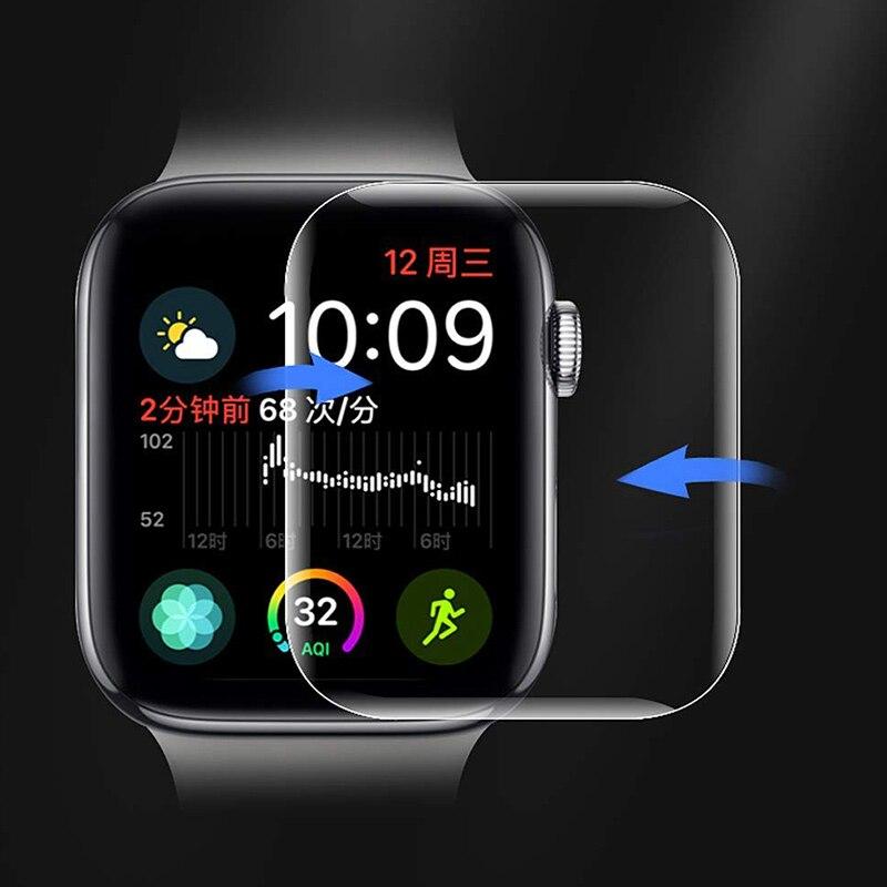 Film Strap For apple Watch band 44mm 40mm 42mm 38mm iwatch series 6 SE 3 4 5 Screen Protector cover BRACELET applewatch band