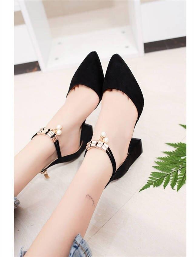MHYONS 2019 Summer Women Shoes Pointed Toe Pumps Dress Shoes High Heels Boat Shoes Wedding Shoes tenis feminino Side with