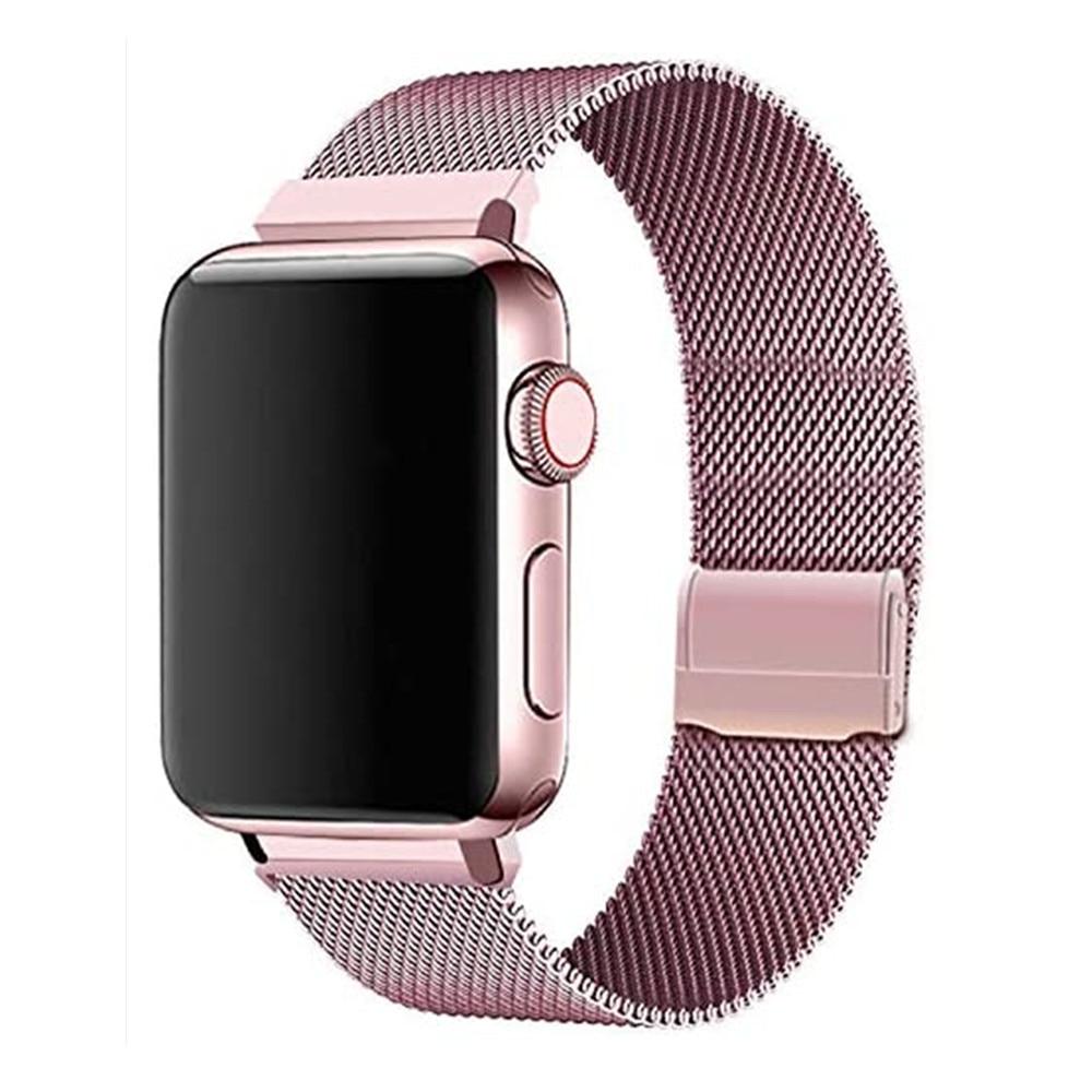 Milanese loop Strap For apple watch band 44mm 40mm iwatch band 42mm 38mm metal bracelet correa apple watch series 6 se 5 4 3 2 1