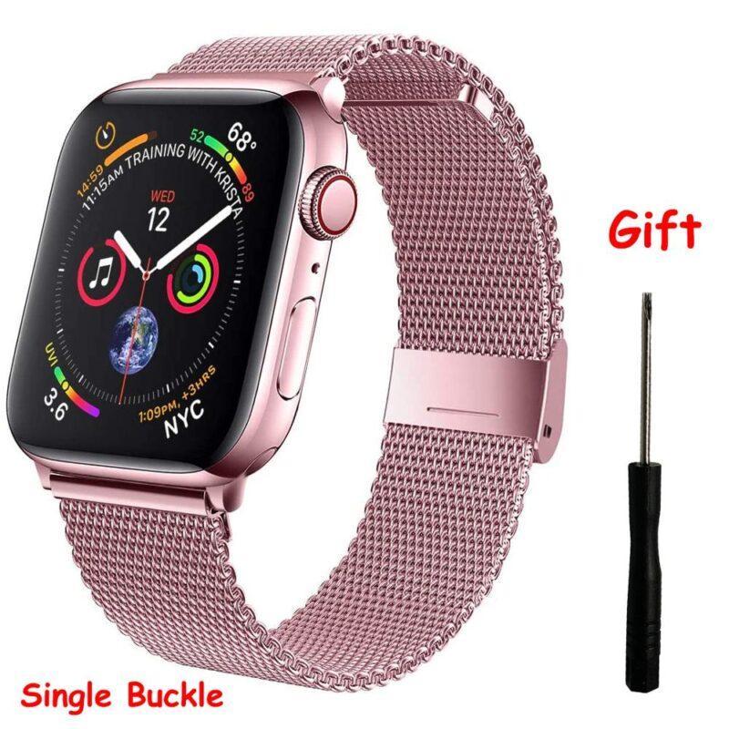 Apple Watch Watchband 6 5 4 44mm 40mm Stainless Steel Replacement Bracelet Band Strap For iWatch 1 2 3 38mm 42mm - Image 6