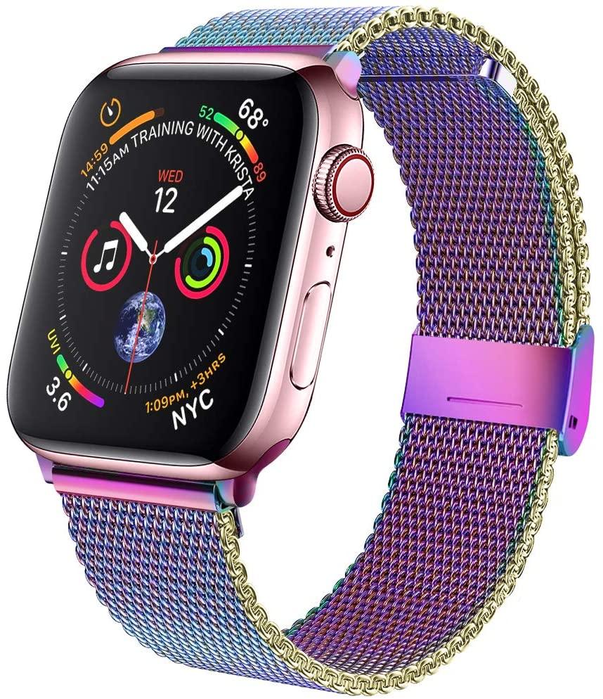 Milanese Watchband for Apple Watch 6 5 4 44mm 40mm Stainless Steel Replacement Bracelet Band Strap for iwatch 1 2 3 38mm 42mm