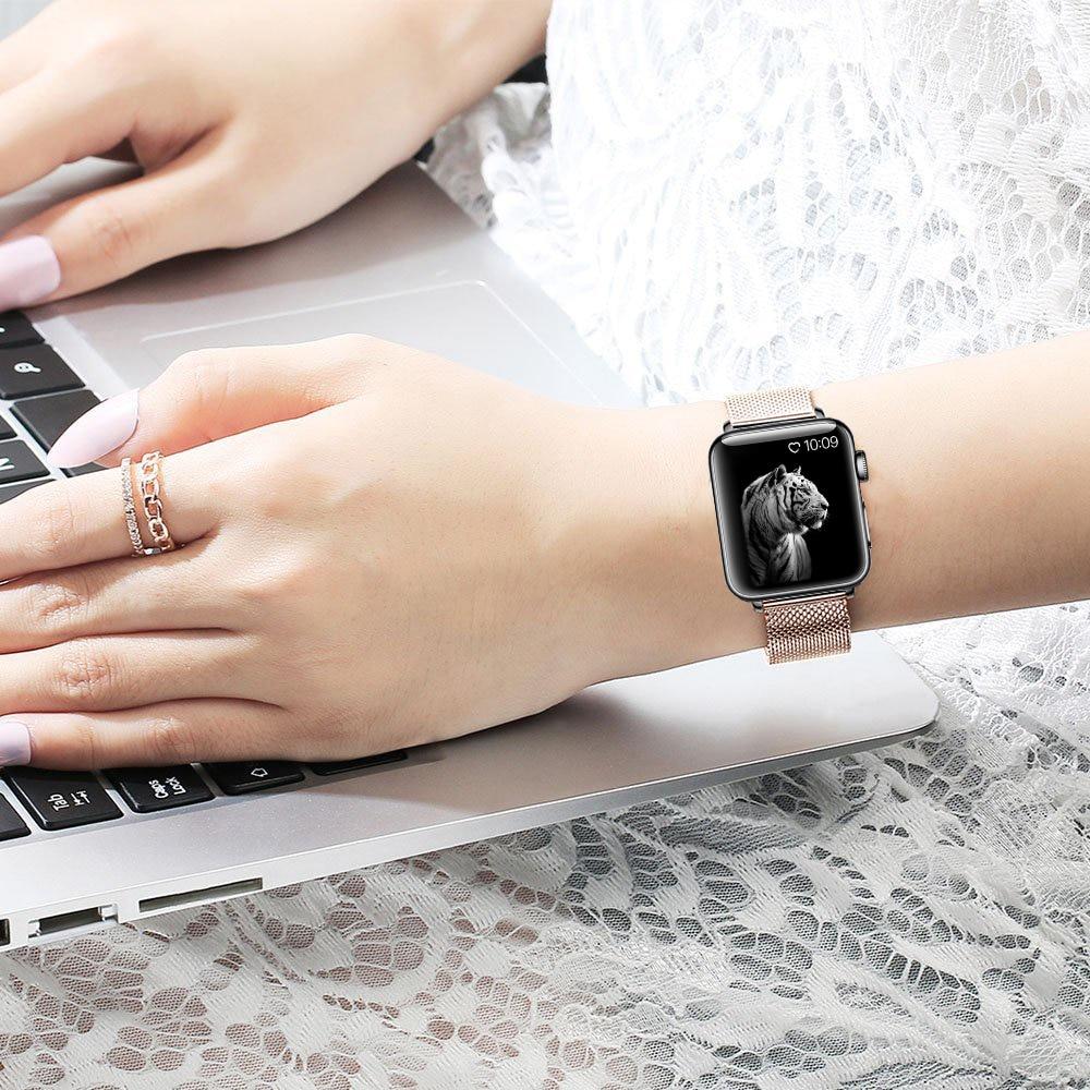Milanese Watchband for Apple Watch 38mm 42mm 44mm 40mm Stainless Steel Women Men Bracelet Band Strap for iWatch 3 4 5 6 SE