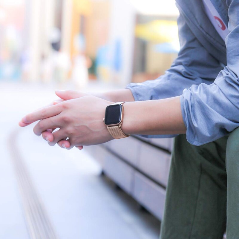 Stainless Steel Bracelet For Apple Watch 44mm 40mm 38mm 42mm Magnetic Loop Strap For Apple Watch Series - Image 3