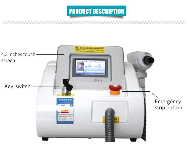 1064 nm 532nm and 1320nm Pigment Tattoo Removal Machine Carbon Peeling Q Switch ND Yag Laser