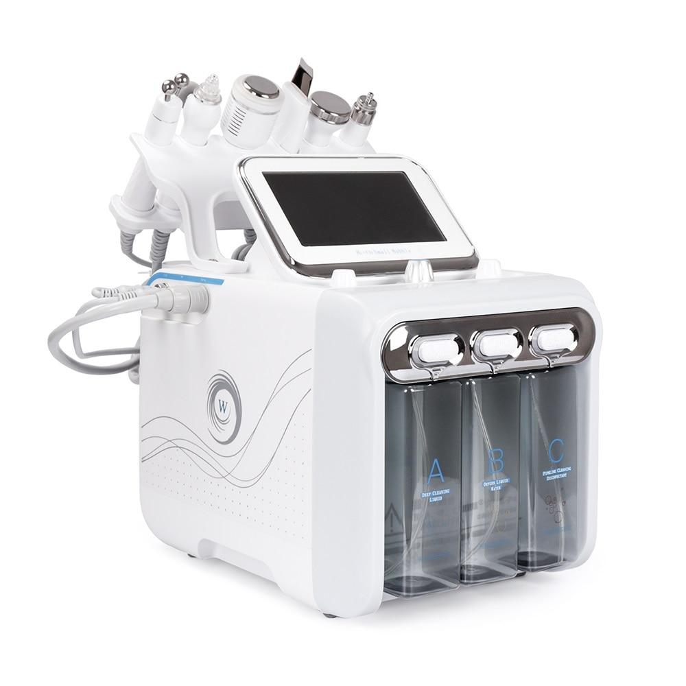 6 in1 H2-O2 Hydro Dermabrasion RF Bio-lifting Spa Facial Ance Pore Cleaner Hydro Microdermabrasion Machine Skin Care Tools