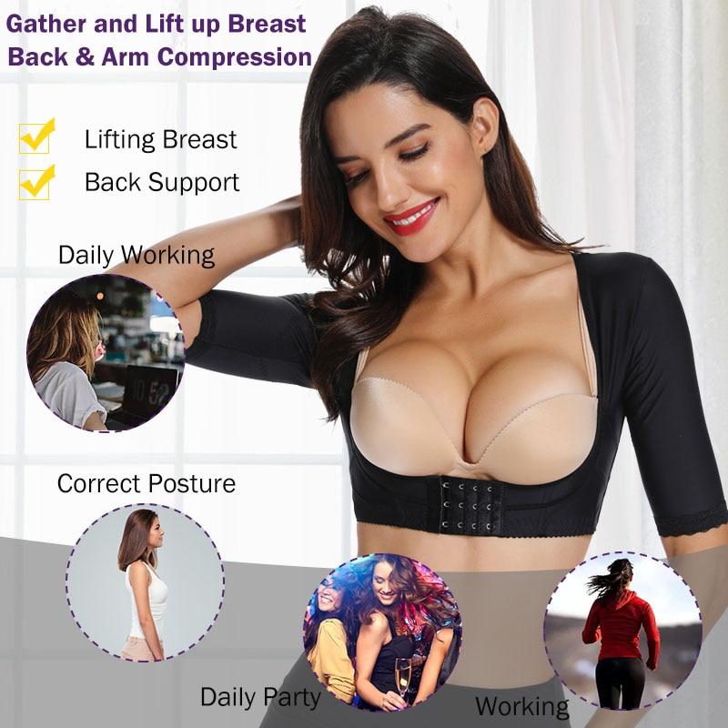 Women's Shapewear Posture Corrector Slimming Arm Shapers Shoulder Shoulder Back Support Corrector shaper Humpback Prevent