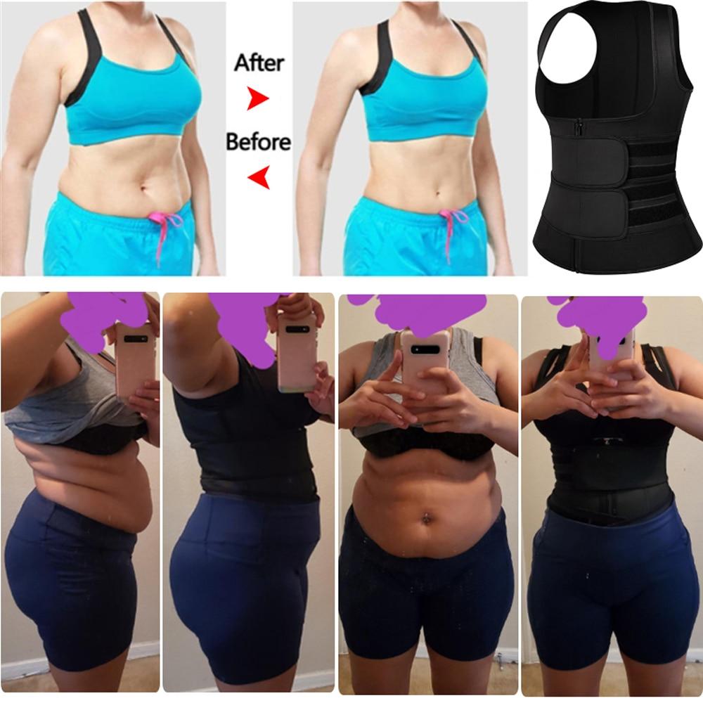 Women Body Shaper Waist Trainer Neoprene Sauna Sweat Vest Slimming Trimmer Fitness Corset Workout Modelling Strap Shapewear