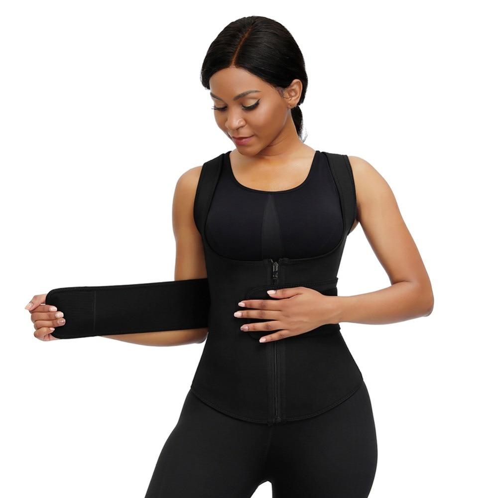 Women Body Shaper Waist Trainer Neoprene Sauna Sweat Vest Slimming Trimmer Fitness Corset Workout Modelling Strap Shapewear