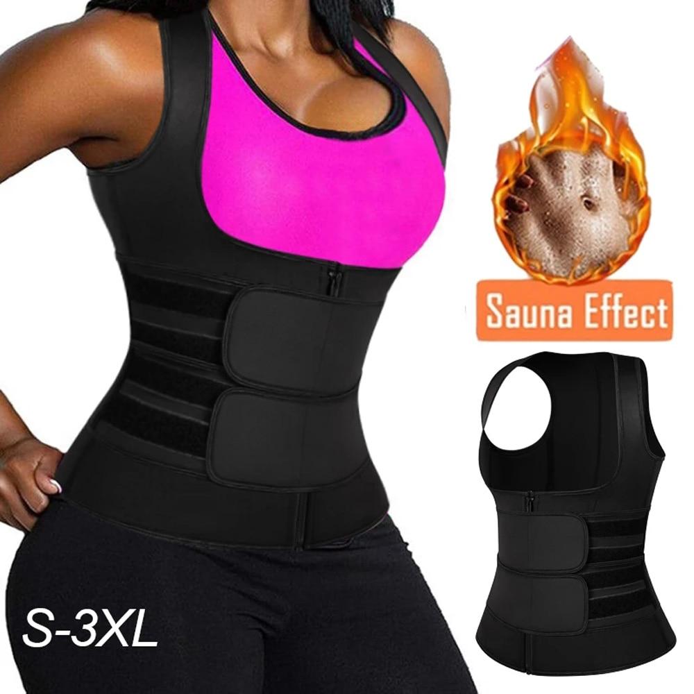 Women Body Shaper Waist Trainer Neoprene Sauna Sweat Vest Slimming Trimmer Fitness Corset Workout Modelling Strap Shapewear