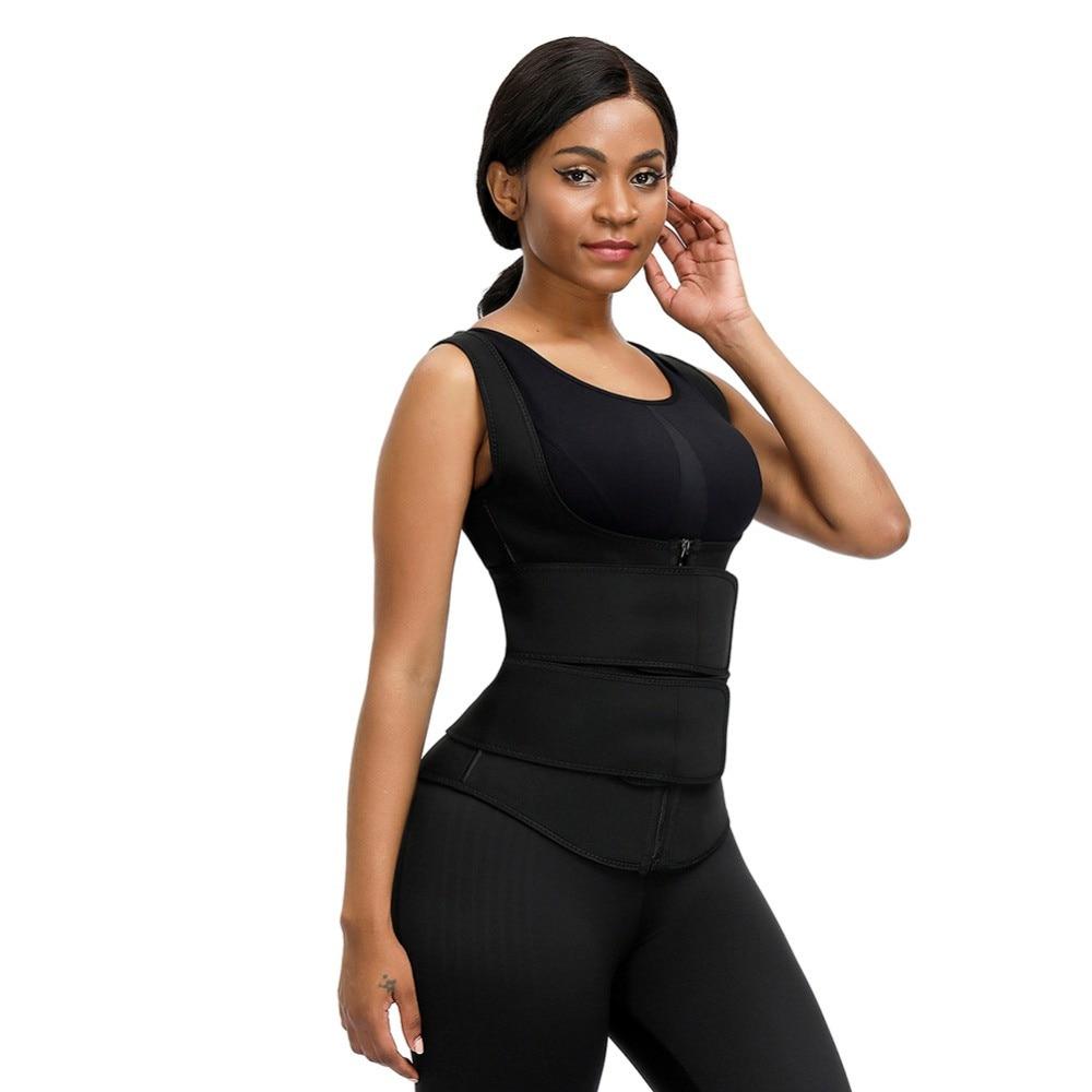 Women Body Shaper Waist Trainer Neoprene Sauna Sweat Vest Slimming Trimmer Fitness Corset Workout Modelling Strap Shapewear