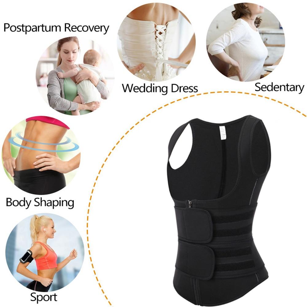 Women Body Shaper Waist Trainer Neoprene Sauna Sweat Vest Slimming Trimmer Fitness Corset Workout Modelling Strap Shapewear