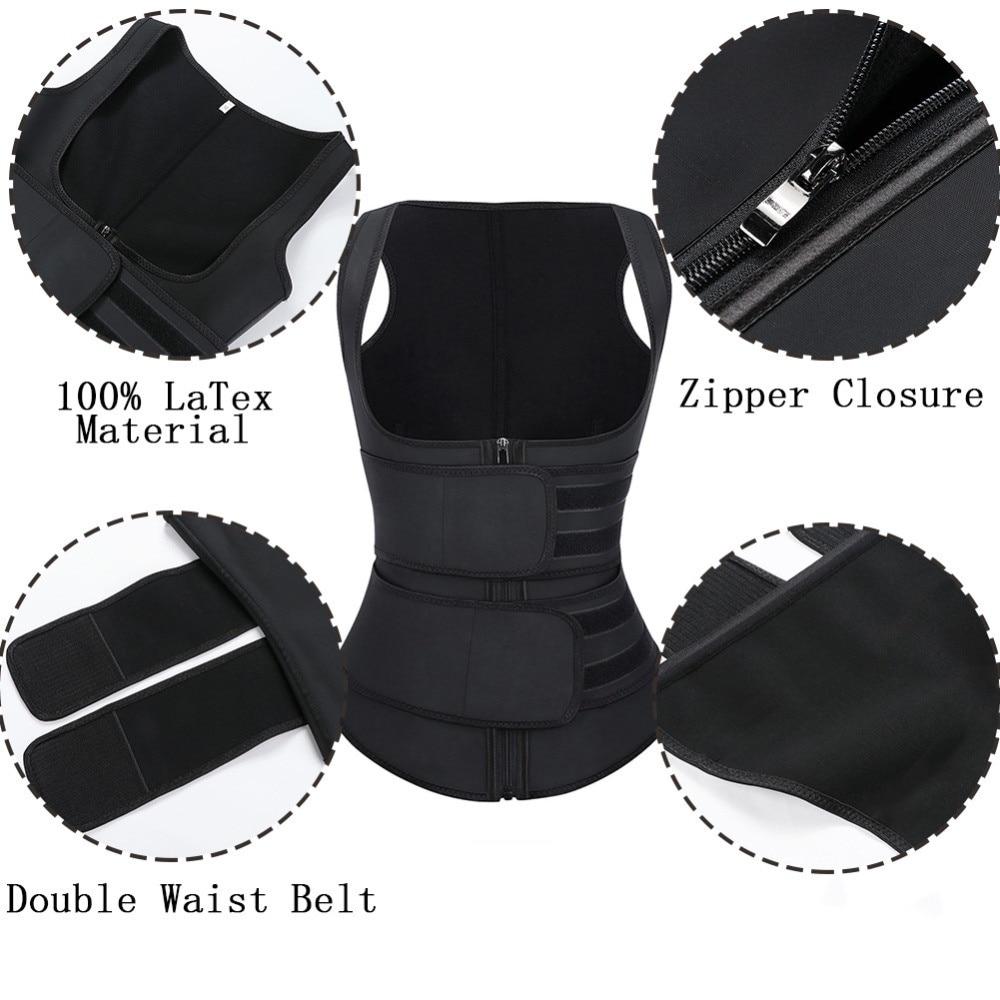 Women Body Shaper Waist Trainer Neoprene Sauna Sweat Vest Slimming Trimmer Fitness Corset Workout Modelling Strap Shapewear