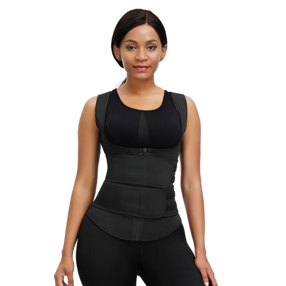 Women Body Shaper Waist Trainer Neoprene Sauna Sweat Vest Slimming Trimmer Fitness Corset Workout Modelling Strap Shapewear