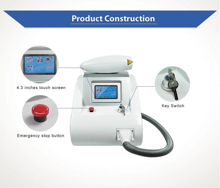 Q switch Nd Yag laser machine eyebrow washing equipment birthmark removal