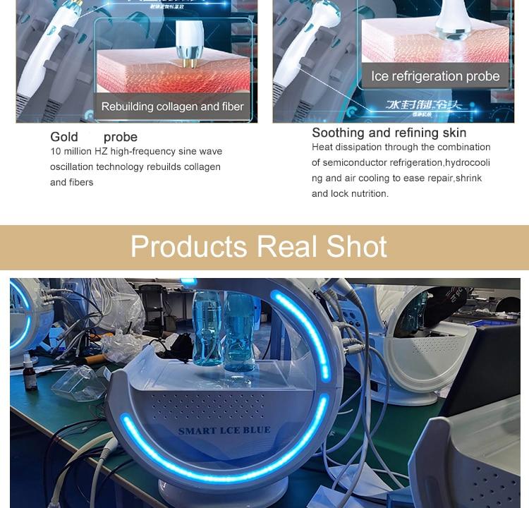 Ice Blue Magic Mirror Skin Analyzer Face Lifting Microdermoabrasion Oxygen Sprayer Hydrodermabrasion Deep cleaning Machine