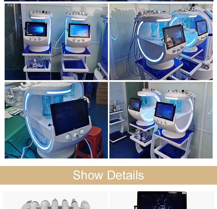 Ice Blue Magic Mirror Skin Analyzer Face Lifting Microdermoabrasion Oxygen Sprayer Hydrodermabrasion Deep cleaning Machine