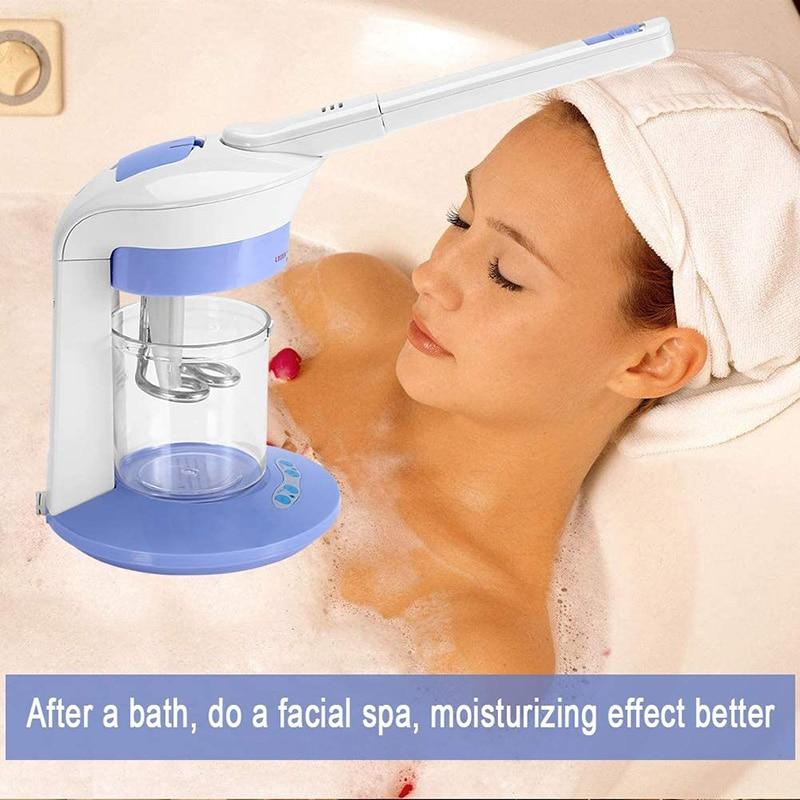 2-in-1 Facial Steamer Hair Therapy Steamer Salon Home Ozone Steaming Ion Sparyer Skin Beauty Care Machine for Home Salon Beauty