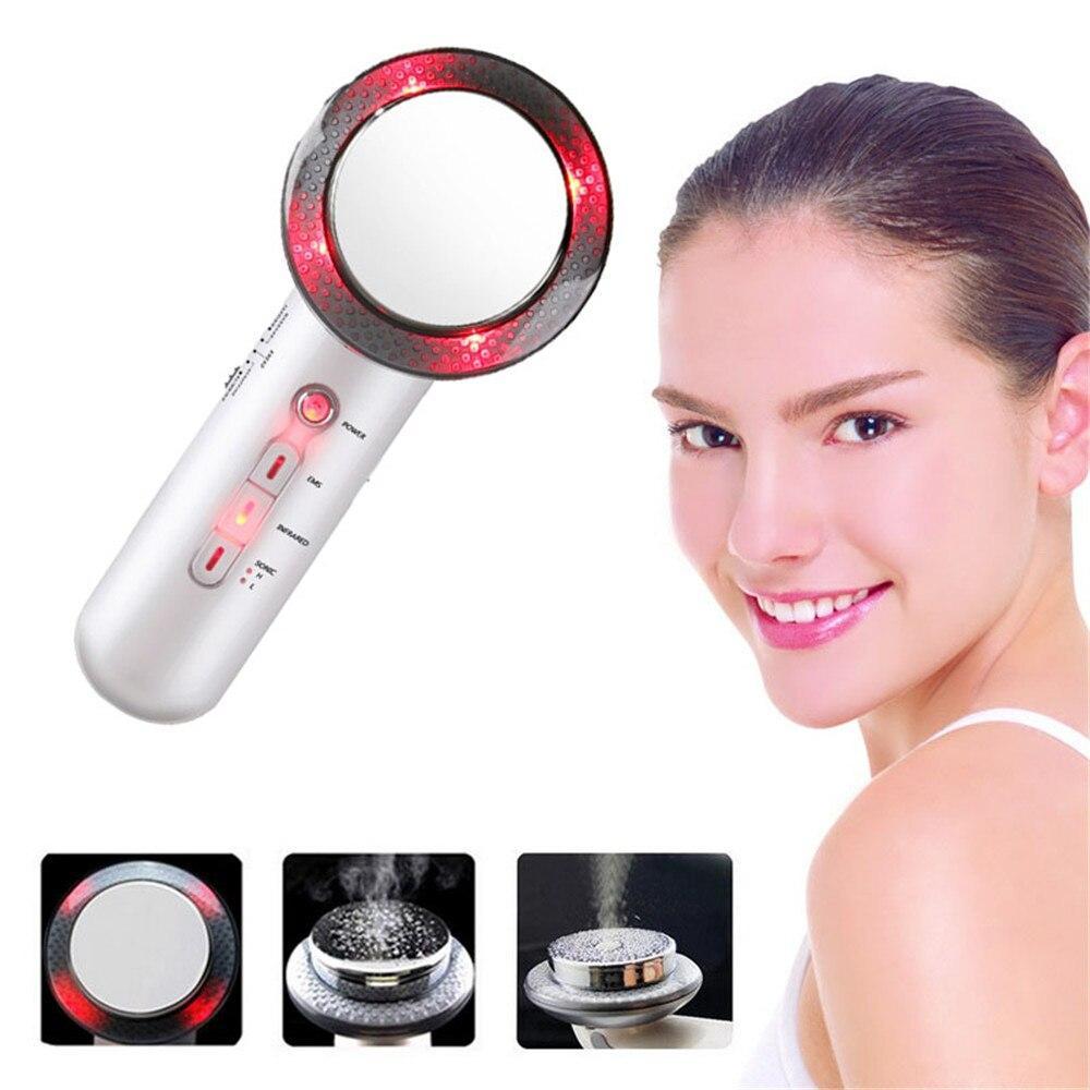 Infrared Ultrasonic EMS Body Slimming Massager Weight Loss Fat Burner Galvanic Therapy Ultrasound Cavitation Beauty Machine