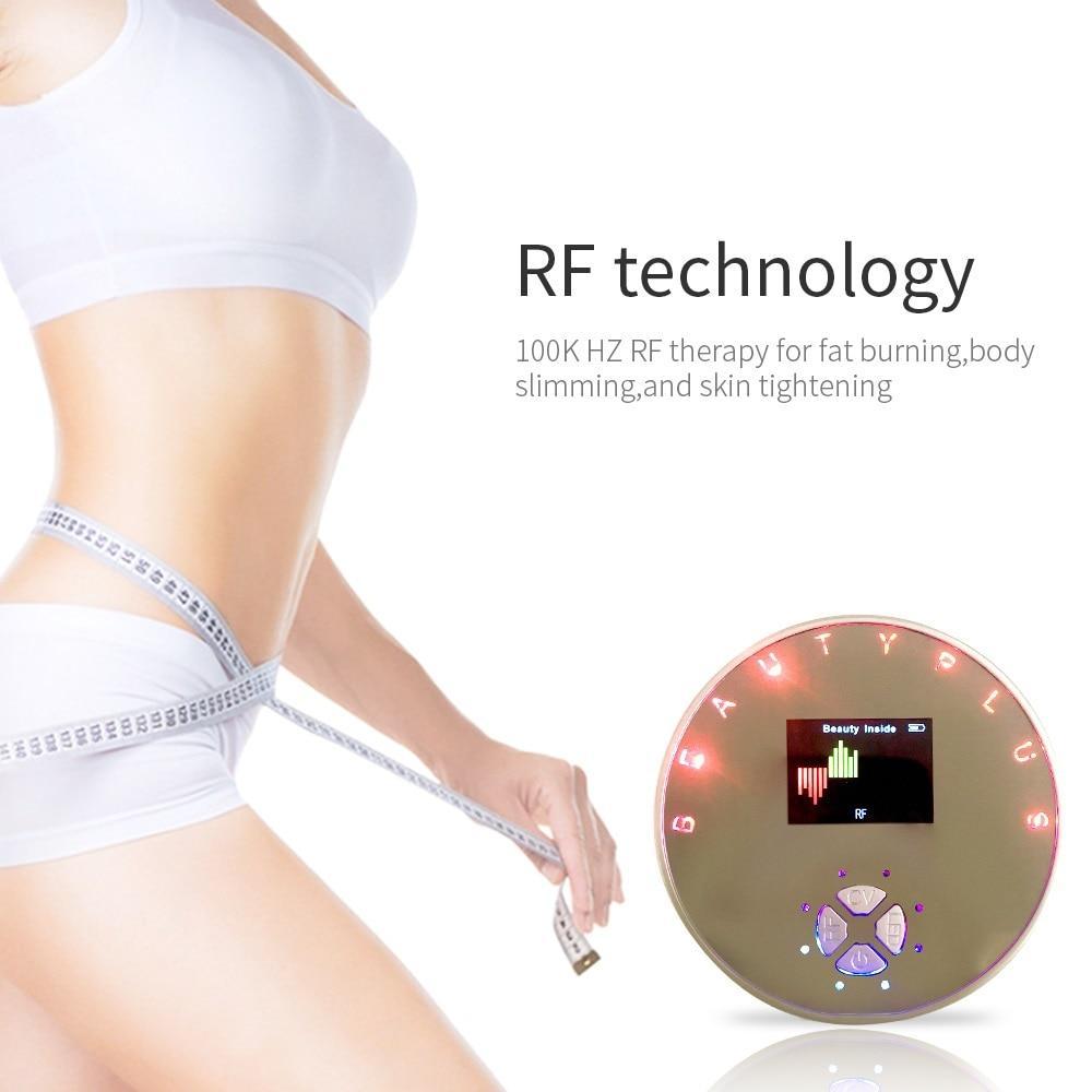 LED Ultrasonic Cavitation RF Body Slimming Machine Fat Burner Radio Frequency Anti Cellulite Ultrasound Face Tighten Massager