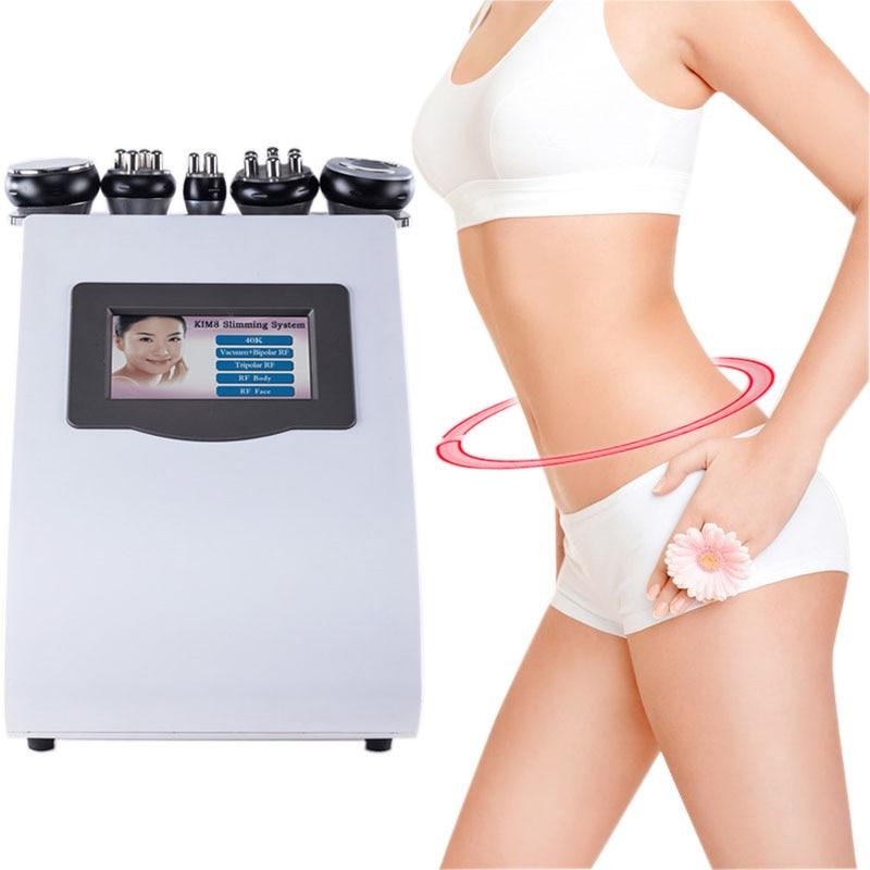 5 in 1 Vacuum Laser Radio Frequency RF 40K Cavi Lipo Slimming Ultrasonic Liposuction Cavitation Machine For Spa 2019 Hot Produt