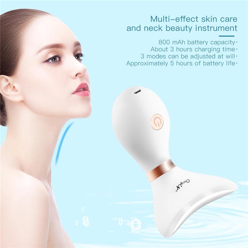 LED Light Facial Infrared Massager RF Radio Frequency Neck Beauty Device Skin Tighten Anti Wrinkle Remove Lifting Rechargeable