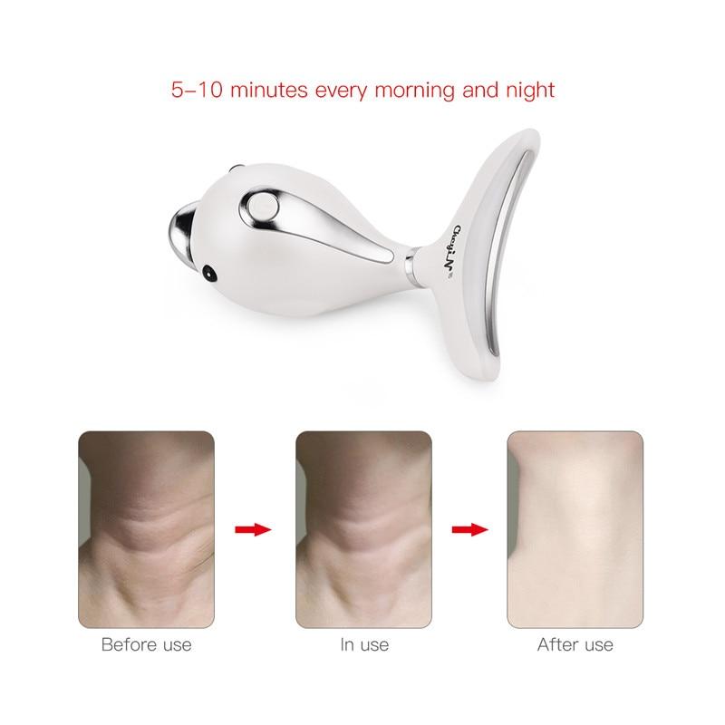 LED Light Facial Infrared Massager RF Radio Frequency Neck Beauty Device Skin Tighten Anti Wrinkle Remove Lifting Rechargeable