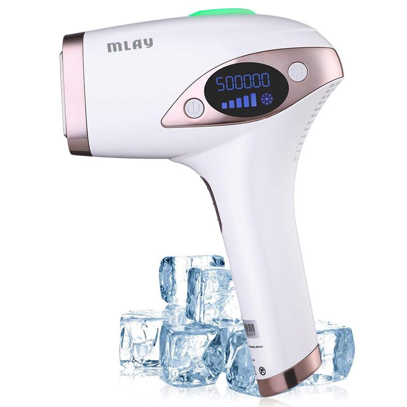 Mlay laser T4 Laser hair removal device Laser hair removal ICE Cold IPL Epilation Flashes 500000 mlay ipl hair removal painless