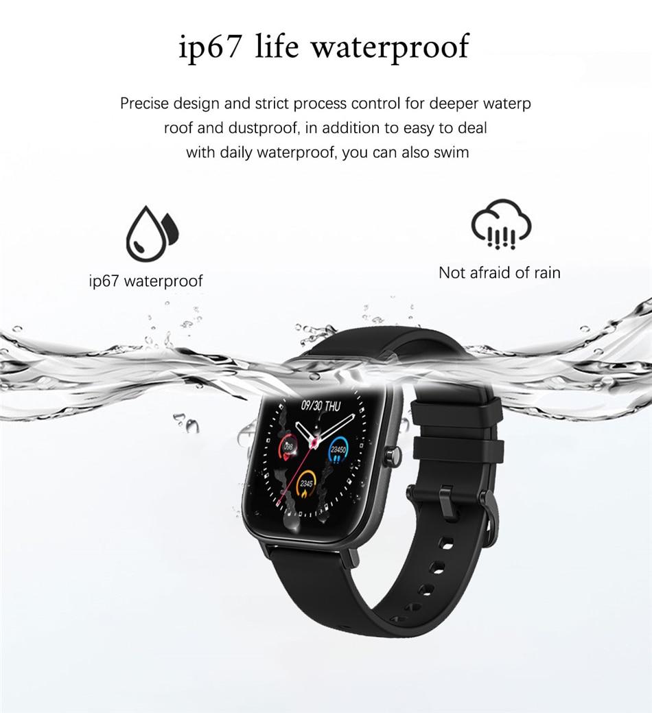 LIGE P8 1.4 inch Smart Watch Men Full Touch Fitness Tracker Blood Pressure Sports Smart Clock Women Smart watch for Android ios