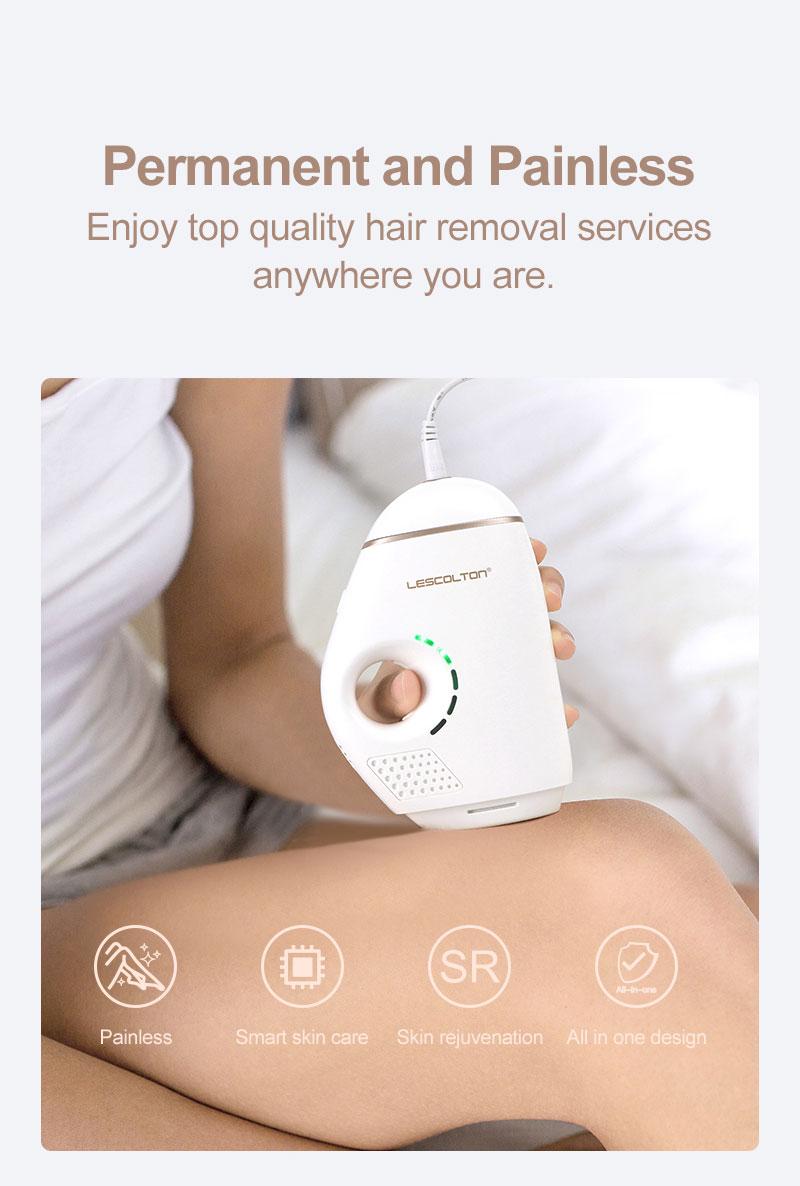 Newest Lescolton Permanent IPL Laser Epilator for Women Professional Photoepilator 600000 Flashes Painless Hair Remover Machine